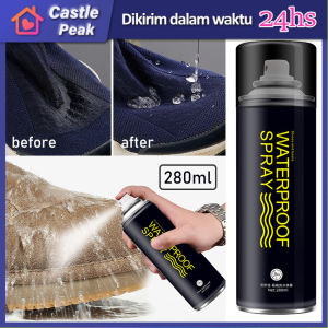 280Ml Water Repellent Spray Coating Sepatu Anti Air Efek Daun Talas Waterproof Spray Untuk Sepatu Tas Topi