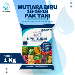 Pupuk NPK PAK TANI Mutiara Biru 16-16-16 Penyubur Tanaman 1 KG