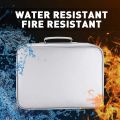 Fireproof Document Storage Bag,IPX4 Waterproof Document Storage Bag, Zipper Closure Safety Accessories,for Business Home. 