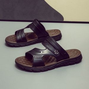 sandal lelakiSoft elastic insole does not get tired after walking for a long time adjustable straps do not grind your feet slippers