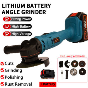 【IN STOCK】Hyreto Cordless Angle Grinder Original Sander Power Tool Brushless Grinder Polishing Machine Grinding Cutting Machine