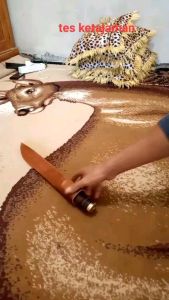 PISAU CAP GARPU UNTUK SEMBELIH KAMBING BILAH 30 CM