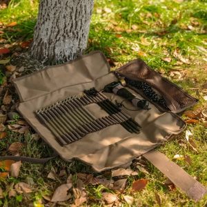 Camping Multifunctional Ground Nail Storage Bag Portable Hammer Storage Bag Wind Rope Pegs Handle Bag Tent Accessory Organizer Bag