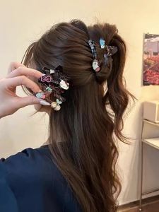 Cute Five-Pointed Star Half-Up Hair Claw Clip for Women 2025 New Trendy High-End Shark Clip Niche Hair Clip for Back of Head