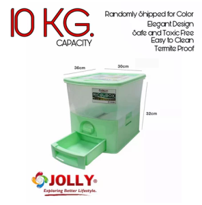 JOLLY RICE DISPENSER 25KG RICE BOX / SEALED RICE STORAGE BOX / GRAIN BARREL / LAGAYAN NG BIGASAN