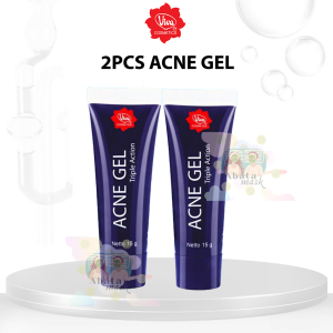 Viva 2Pcs Acne Gel Triple Action with Allantoin & Vit B5 - 15gr (2 Pcs)
