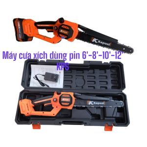 Dụng cụ cầm tay dùng pin- Máy cưa xích dùng pin 6 - 8-10-12 KAPUSI _Không Pin (K69800-01-02-03)