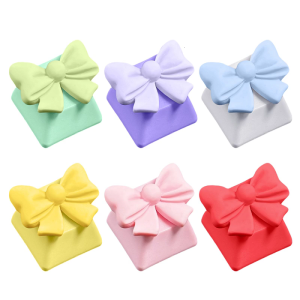 ESC Resins Keycaps Bowknot 3D Personalizeds Keycaps for Crosses Axises Mechanical Keyboards Enthusiasts