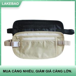 【LAKEBAO】 1 túi đeo hông du lịch vô hình Túi Đeo Hông túi đựng tiền hộ chiếu Ví an ninh ẩn túi thông thường cho nam nữ