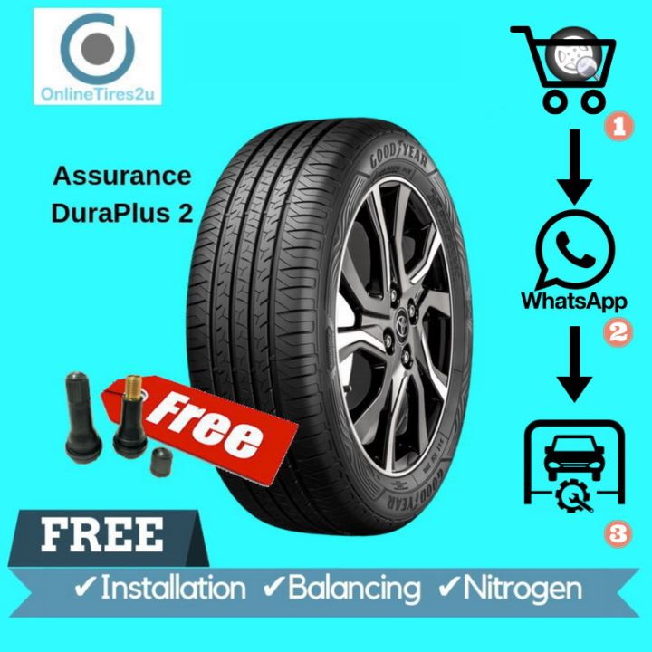 165 60R13 Goodyear Assurance Duraplus 2 With Installation Lazada