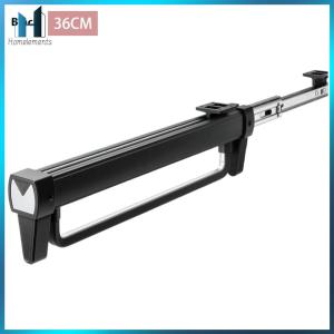 【Homelements】【Homelements】 Trouser Storage Rack Retractable Slide Rail Hangers Top Mounted Pull-out Pants Rack for Space Saving