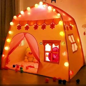Tenda Anak Kerucut Model Kubah Pop Up Castle Istana Rumah House Tas