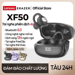 Lenovo ERAZER XF50 Tai Nghe Phiên Dịch AI Tai nghe dịch Tai nghe không dây 135 ngôn ngữ Tai nghe dịch thông minh Bluetooth 6.0 Tai nghe không dây AI Tai nghe dịch thời gian thực Tai nghe mở chống nước IPX5