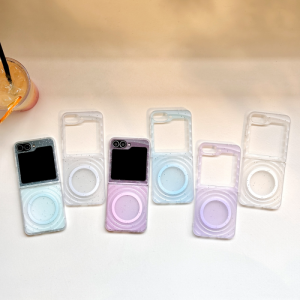 For Samsung Galaxy Z Flip 7 Case Soft TPU Wireless charging Protective Back Cover For samsung Z Flip 7 6 5 4 3 Shell