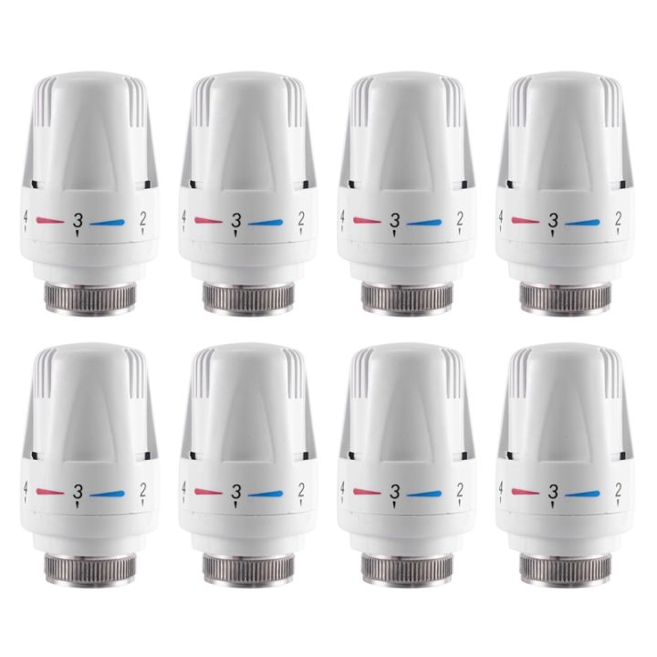 8Pcs Thermostatic Radiator Valve Thermostat Radiator Valve Replacement