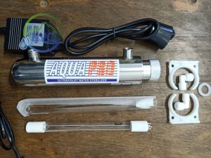 Bộ đèn UV diệt khuẩn 11W - 14w Aquapro đầy đủ adapter và phụ kiện