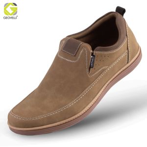 Gvl Geovelli Sepatu Casual Pria SlipOn Benzo 1978 Natural Tan Formal Trendy Masa Kini 39-43