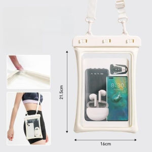 [SG] Floatable Floating Waterproof Phone case Universal IPX8 10 Inch Adjustable Lanyard Dry Bags for Vacation