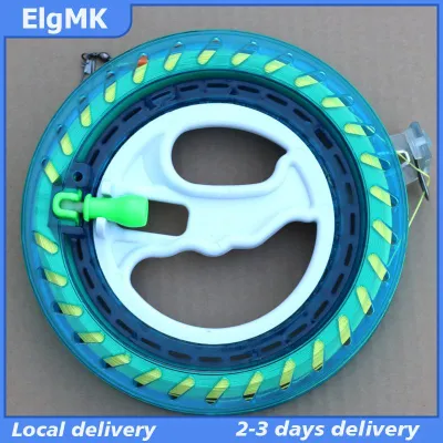ElgMK 1 Piece Twisted Kite String Rope Line Outdoor Round Grip 150 200 400M Kite Reel Winder Hand Grip Wheel String Flying Handle Tool