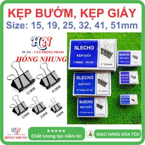 [SÉT] COMBO 12 Hộp Kẹp Bướm Slecho Loại 15mm (1 Hộp 12 Cái) Giúp Bạn Sắp Xếp Giấy Tờ Hợp Lý Gọn Gàng Bền Đẹp Tiện Dụng