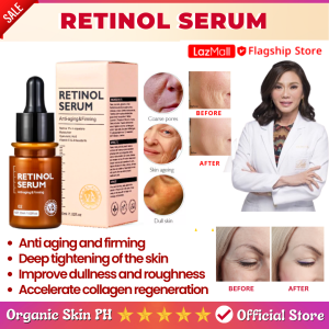 Vibrant Glamour Double Retinol Serum with collagen for melasma anti aging pekas remover face whitening with vitamin C