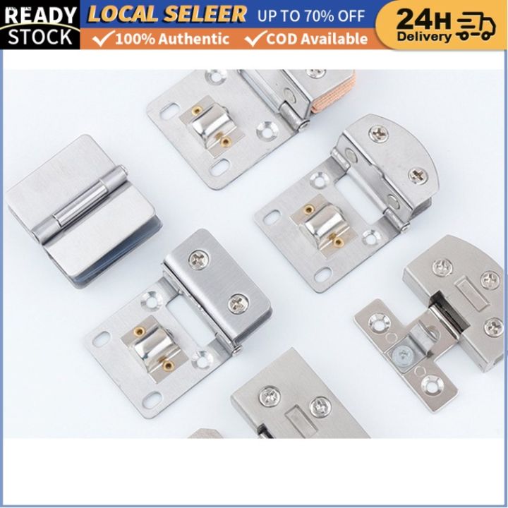 Zinc Alloy Glass Door Hinge Display Hinges 510Mm Swivel