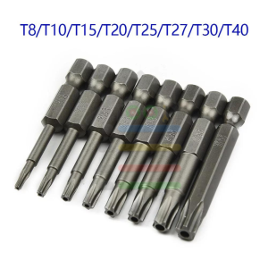 MATA OBENG MAGNETIC 50/100/150 MM TORX SCREWDRIVER BATANG HEX T8 T10 T15 T20 T25 T27 T30 T40
