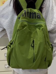 《501》 กระเป๋าหนังสือ ins กระเป๋าเป้กีฬากลางแจ้งน้ำหนักเบาและกันน้ำ ความจุขนาดใหญ่ สำหรับนักเรียนมัธยมปลาย ผู้ชายและผู้หญิง กระเป๋าเดินทาง