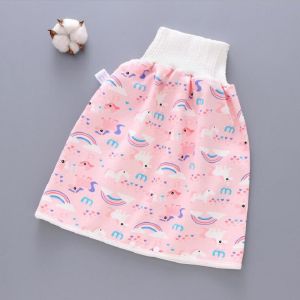 AODUOYAYA Baby Diaper Waterproof Skirt 2 in 1 Waterproof Absorbent Leak-proof Urine Training Pants Reusable
