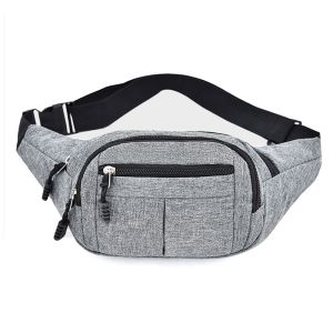 JESJELIU Wallet Sport Hip Hop Package Chest Packs Fanny Pack Canvas Waist Bag Money Belt Pouch