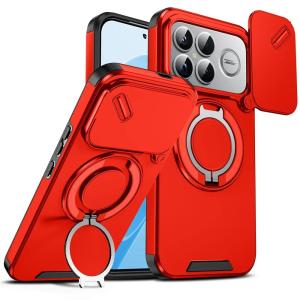 New Military Armor Shockproof Case for Xiaomi Poco F9 F8 Ultra Pro F9U F8U 5G Magnetic Bracket Phone Shell Rotating Stand Slide Camera Lens Protection Cover for POCO F9Ultra F9Pro