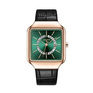 Julius นาฬิกาข้อมือผู้หญิง รุ่น JA-1392M หน้าปัดสี่เหลี่ยม สายหนัง แบรนด์เกาหลี แฟชั่นฮิตของแท้ > สินค้าประกันศูนย์ไทย <