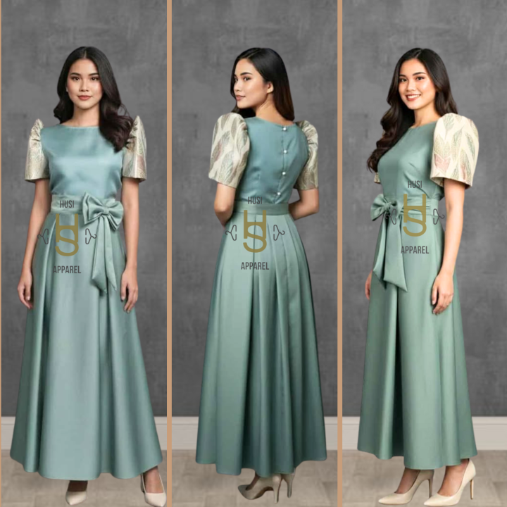 gauge81 green dress Gauge81 'naha short' Silk Dress