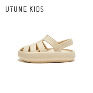 UTUNE รองเท้าแตะเด็กแบนน่ารักสำหรับชายหญิงรองเท้าชายหาดกลางแจ้งรองเท้ากันลื่นฤดูร้อน