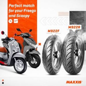 BAN MAXXIS SCOOPY M922F RING 12 100/90-12 R12 TUBELESS ORIGINAL no city grip go