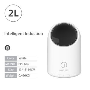 Tầm Nhìn 2L Tự Động Thùng rác để bàn mini Điện Tử Thùng rác Touchless cảm biến chuyển động Thùng Rác Touchless túi đựng rác Với Hình Cầu Hiển Thị Cho Phòng Tắm