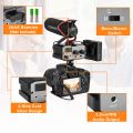 Comica CVM-AX1 DSLR Audio Adapter, Microphone Audio Mixer Adapter with Real-time Monitoring, Dual Channels 3.5mm Port Camera Mixer for Canon Nikon So-ny Panasonic DSLR Camera Camcorders. 
