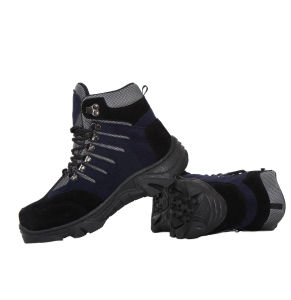 Sepatu Safety Pria Ujung Besi Mid Boots Kerja Proyek Hiking Outdor Touring Keren Kuat Anti Licin