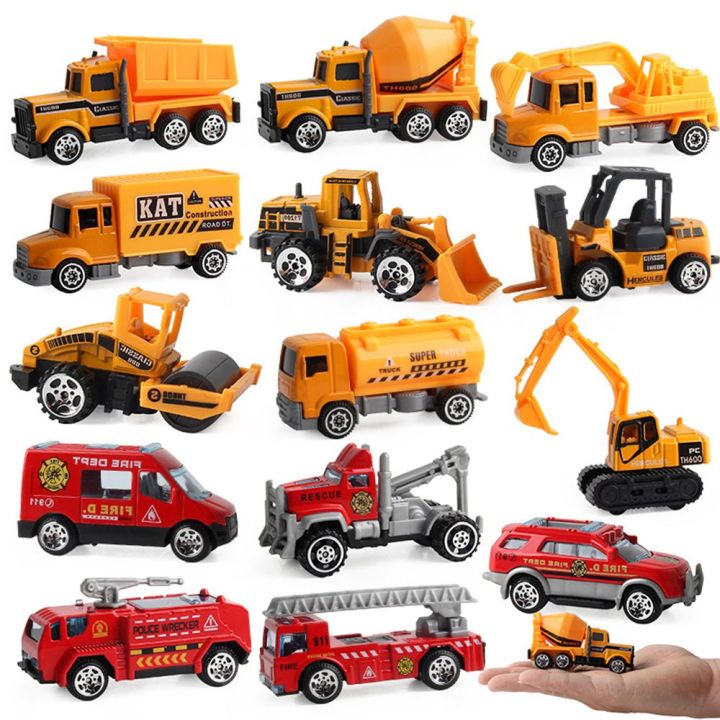 New Alloy Inertial Engineering Vehicle Toys Crane Car Models Inertial