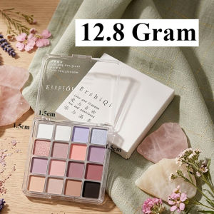 Bảng 16 Ô Phấn Mắt ERSHIQI Màu Nhũ Lì Lấp Lánh Bảng Mắt Highlight Sắc Sảo Quyến Rũ