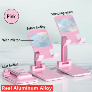 🔥【SG READY STOCK】🔥 360° Rotating Aluminium Phone Stand / Tablet Stand - Sturdy Adjustable Foldable Universal