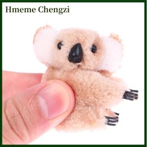 Hmeme Cartoon 3D Plush Koala Hairpin Photo props Hair Clip Bag Accessories Daily Decor