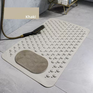 Anti Slip Shower Bathroom Mat Large Size with Strong Suction Cups Foot Massage Scrub Pad Quick Drain Non‑Slip Bath Mat for Home Bathroom