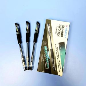 Harga Grosir (1kotak/12pcs ) Pulpen Gel SQUEEZYS SQ-888 0.5mm BIRU  MERAH DAN HITAM