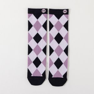 SANRIO ถุงเท้า ถุงน่องน่ารัก ผ้ากํามะหยี่ขนนิ่ม สีม่วง สําหรับของขวัญ