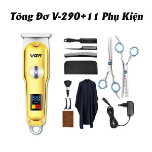 (HOÀN TIỀN 15%) Tông đơ chấn viền VGR V-290 cao cấp Máy Tăng đơ cắt tóc chấn viền gia đình trẻ em tại nhà salon tiện lợi lưỡi cắt sắc bén bảo hành lâu dài