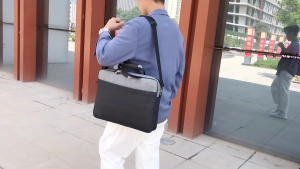 Stylish Waterproof Laptop Bag for Business Travel and Documents Storage Fits 15.6/17 inch Laptops
