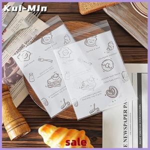 Kui-Min Hot 50pcs tự dính con dấu túi nhựa cho bánh bao bì Croissant bên handmade Biscuit cookies bánh mì và bánh đóng gói