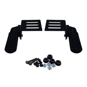 Anti Slip Folding Footrest Replacement Front Pedals Steel Foldable Footpegs for Electric Bike