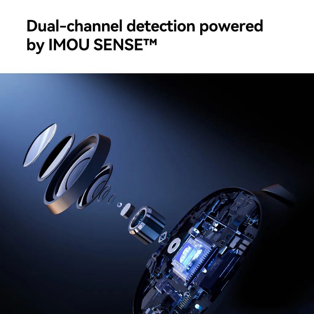 IMOU รุ่น Cruiser Dual กล้องวงจรปิด ภายนอก มี 2 เลนส์ คมชัด 6 - 10 MP หมุนได้ 8xดิจิตอลซูม ภาพสี24ชม. ประกัน 2 ปี